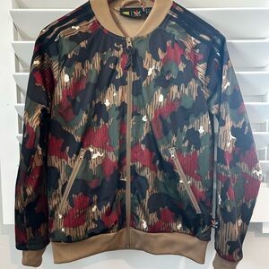 Adidas Pharrell Williams women’s Small Hu Hiking SST Camo Track Jacket Full Zip